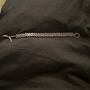 Jill Platner sterling silver chevron bracelet euc retail$1560